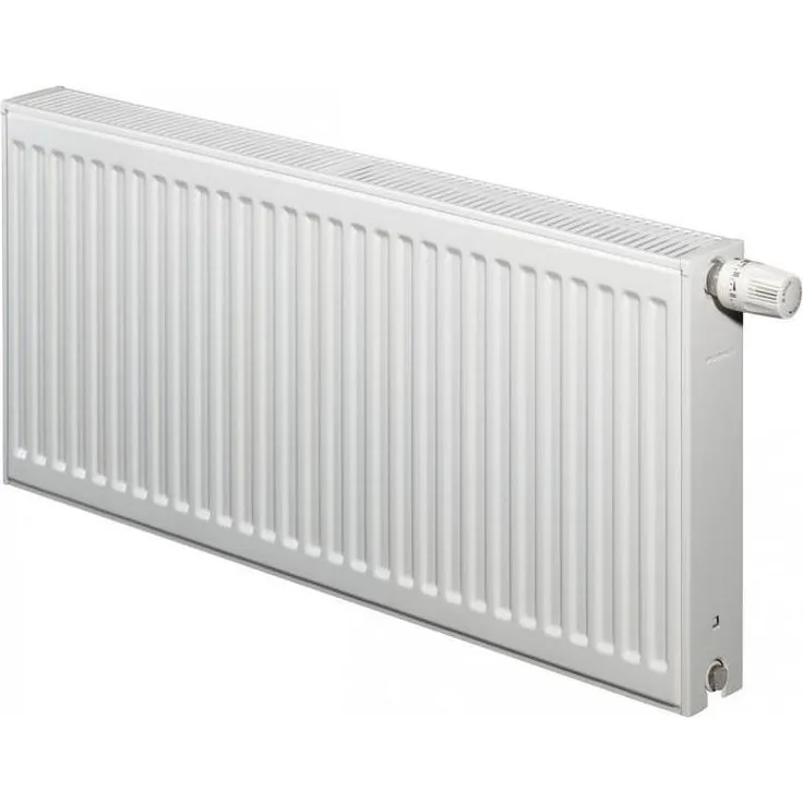 Henrad Novello Heater Type 22, 600x1200mm, 2078W Heizkörper, Weiß, mit integriertem Thermostatventil und abgerundeten Kanten