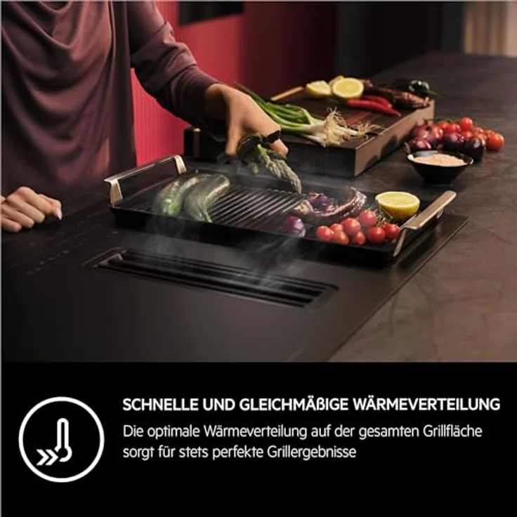AEG Plancha Grill 2.0, Antihaft-Keramikbeschichtung, Easy2Clean, optimale Hitzeverteilung, für Backofen und Kochfeld – Bild 2