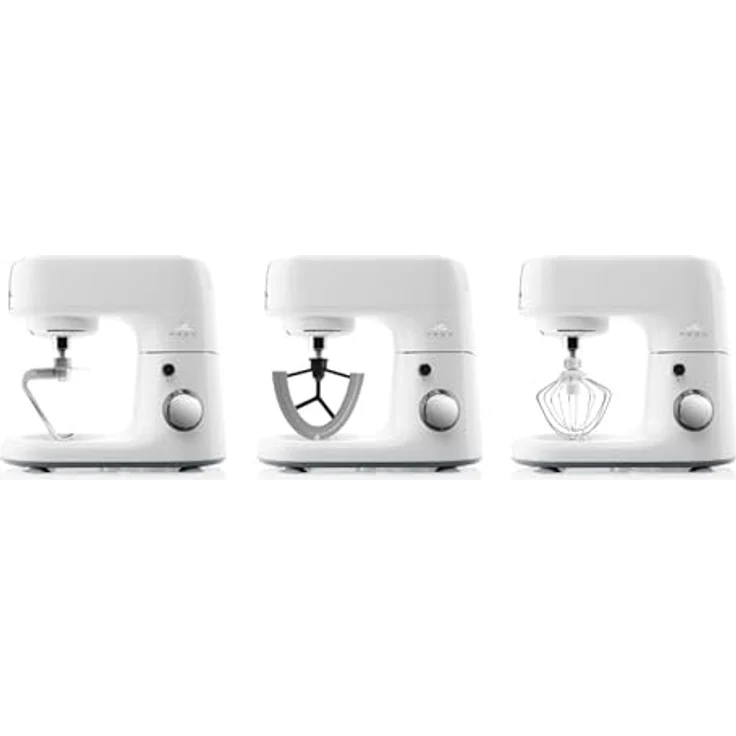 ETA Küchenmaschine Mezo III Bravo Vollmetall 1000 W 6 Geschwindigkeiten 4 l - Edelstahl Schüssel Planetenrührsystem - PAUSE-Taste - Geschwindigkeitsregelung - reiches Zubehör – Bild 5