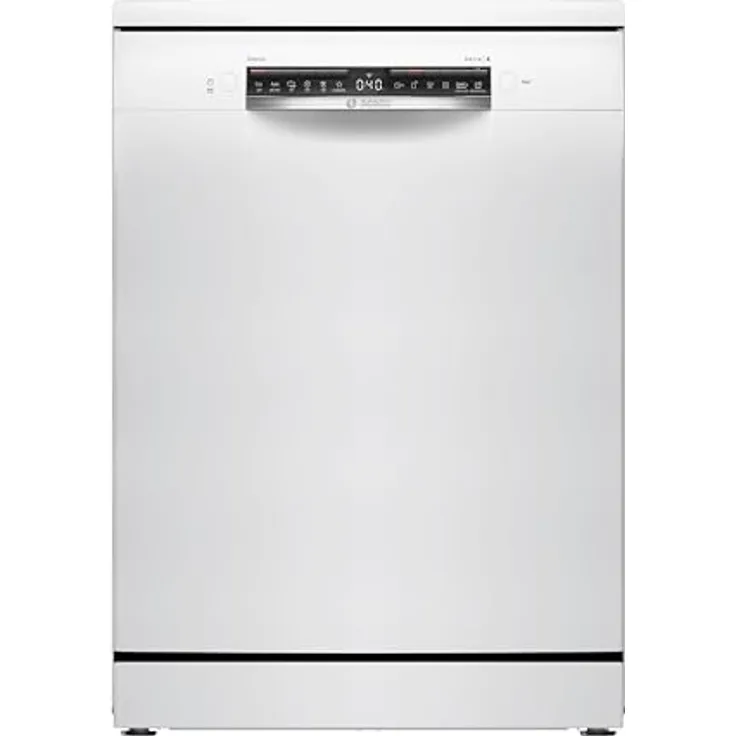 Bosch Serie 4 SMS4HTW00E, Freistehender Geschirrspüler mit 6 Programmen, 13 Maßgedecken, Weiß