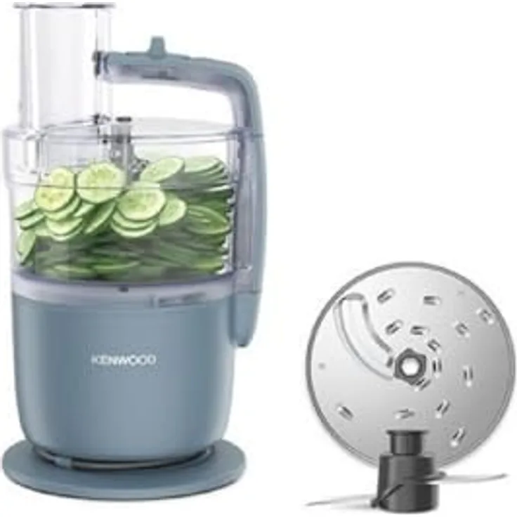 Kenwood MultiPro Go FDP22.​000GY, Küchenmaschine mit 650W Motor, Storm Blu, 1.3L Schüssel, püriert, knetet, reibt und schneidet