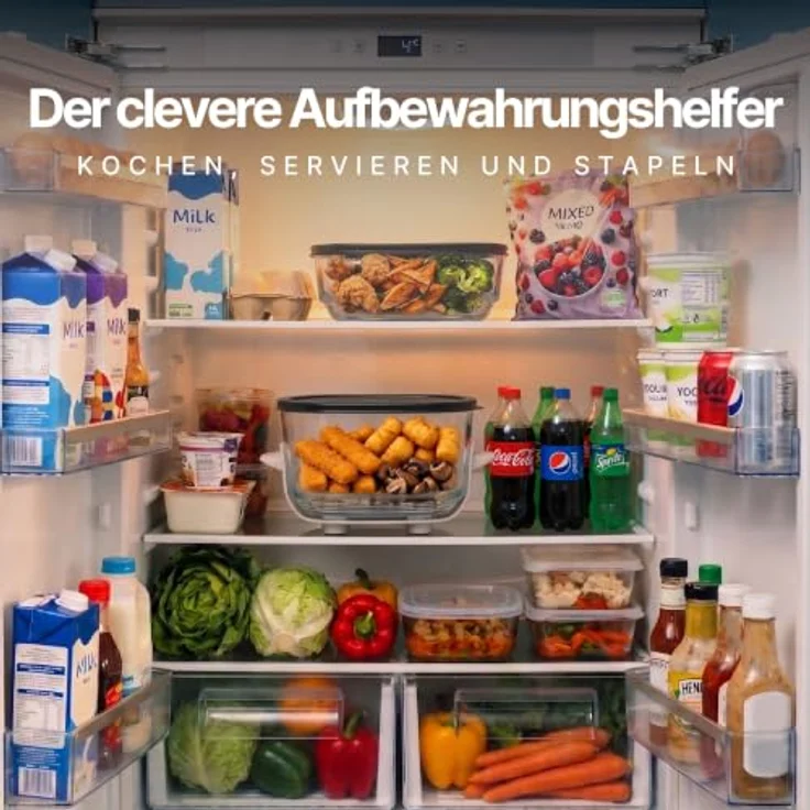 Seeger ClearFry Glas Heißluftfritteuse, 6 Zubereitungsfunktionen, PFAS-frei, 2 Glasbehälter (4,5 L + 2,5 L), Temperatur von 60°C bis 200°C – Bild 7