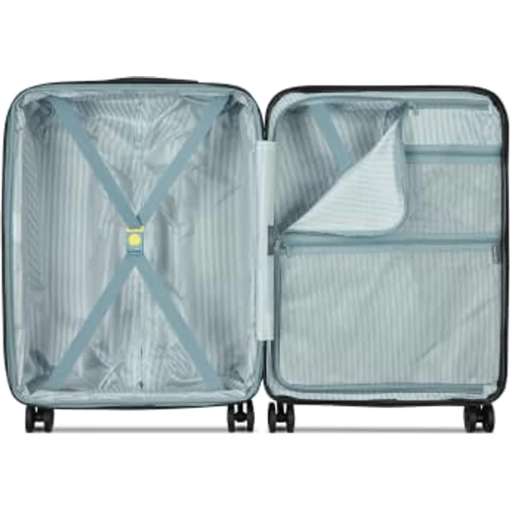 Delsey Paris Meteor 4 Rollen Trolley 68 cm, Dehnfalte, grau, 100% Polycarbonat – Bild 5
