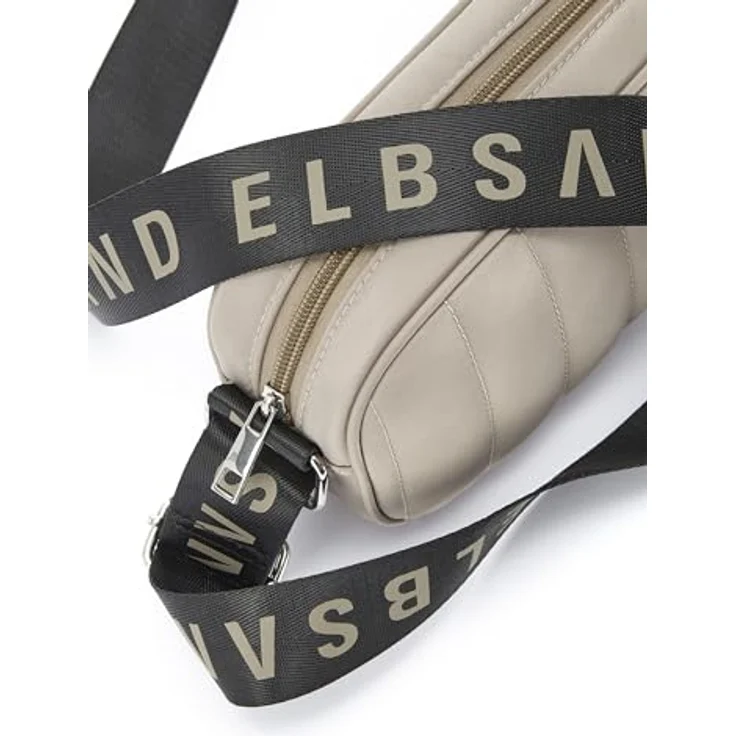 Elbsand Umhängetasche Minibag, Handtasche mit Steppung, Crossbody Bag VEGAN, schwarz – Bild 4