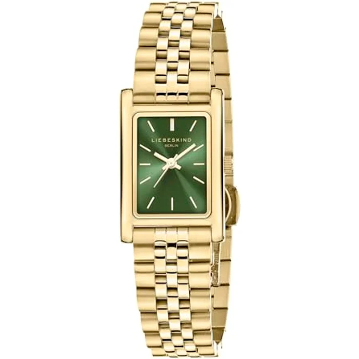Liebeskind Berlin Quarzuhr Classic Square LT-0476-MQ, Damenarmbanduhr mit Edelstahlarmband, rechteckiges Gehäuse, silbernes Zifferblatt mit Sunray-Look – Bild 2