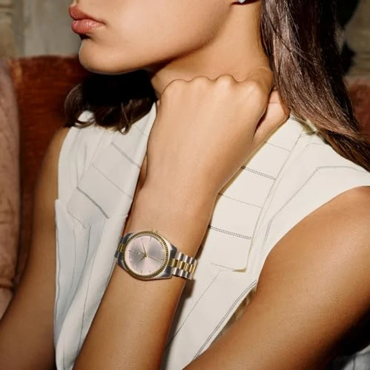 JOOP! Damen Armbanduhr Analog, Edelstahlarmband Silber, 10 bar wasserdicht, inklusive Geschenkbox, Modell 2039568 – Bild 4