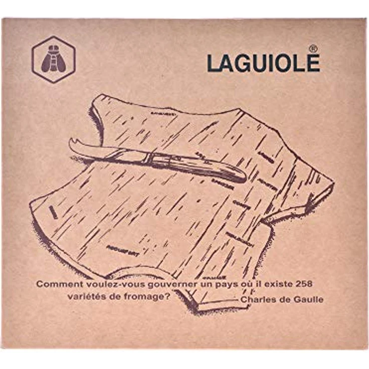 Laguiole CHEESE BOARD RUBBERWOOD AND KNIFE, Schneidebrett – Bild 2
