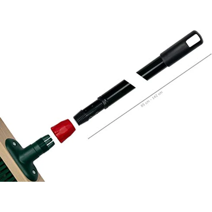Bümag Kraftspar-Besen 40 cm mit V-Beborstung und Teleskopstiel – Bild 4