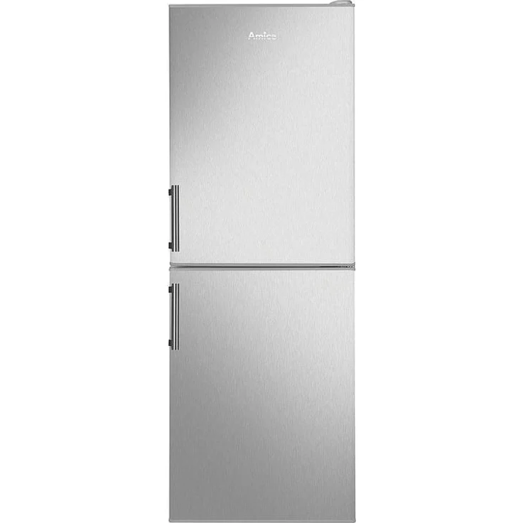 Amica KGC 384 110 E WID Kühl-Gefrierkombination, freistehend, silber, LED, Abtauautomatik, Breite 52 cm, Energieklasse C – Bild 4