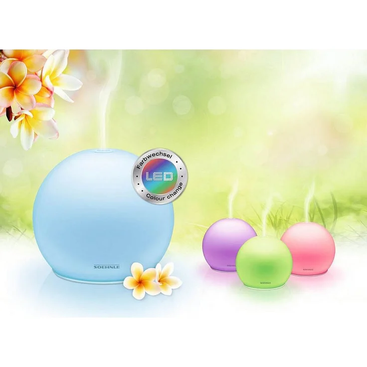 Soehnle 68051 Venezia mit Ultraschallvernebelungstechnik, Zerstäuber für eine Beduftung mit Wasser und Duftöl, Diffuser mit Farbwechsel – Bild 5