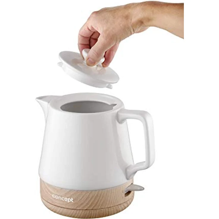 Concept RK0060 Keramik-Wasserkocher,1 L, weiß – Bild 4