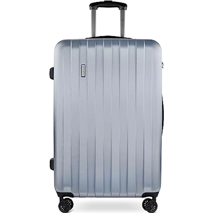 bugatti Lima Hartschalenkoffer 77,5x52x31,5 cm, 91,7L, 4-Rollen mit TSA-Schloss, Silber – Bild 1