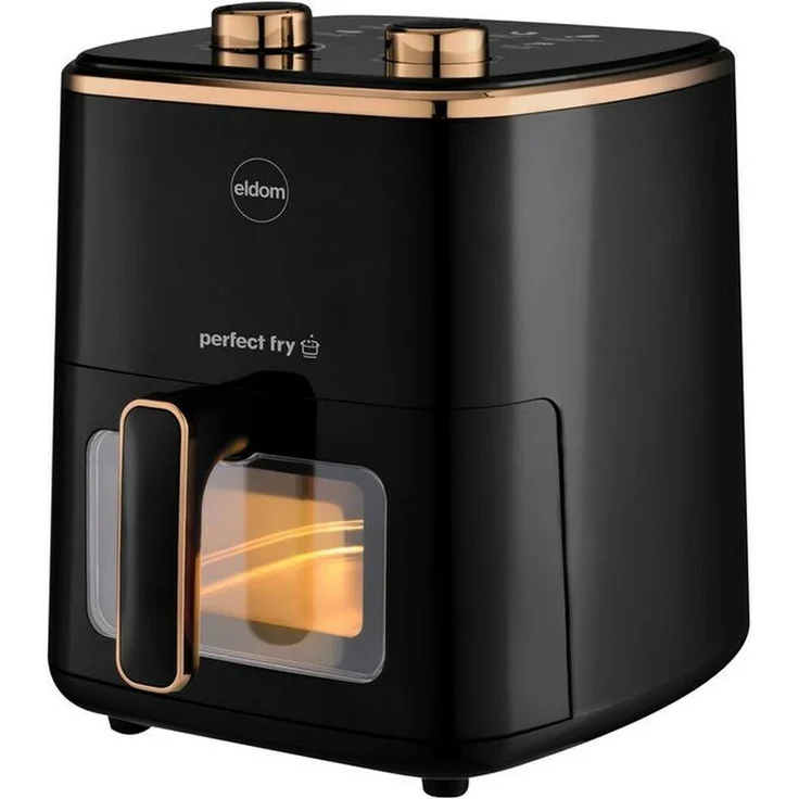 Eldom Fettfreie Friteuse Fritta,Inhalt 5,0 L,R - Fassungsvermögen 5,0 L, regulierbare Temperatur, 1500 W