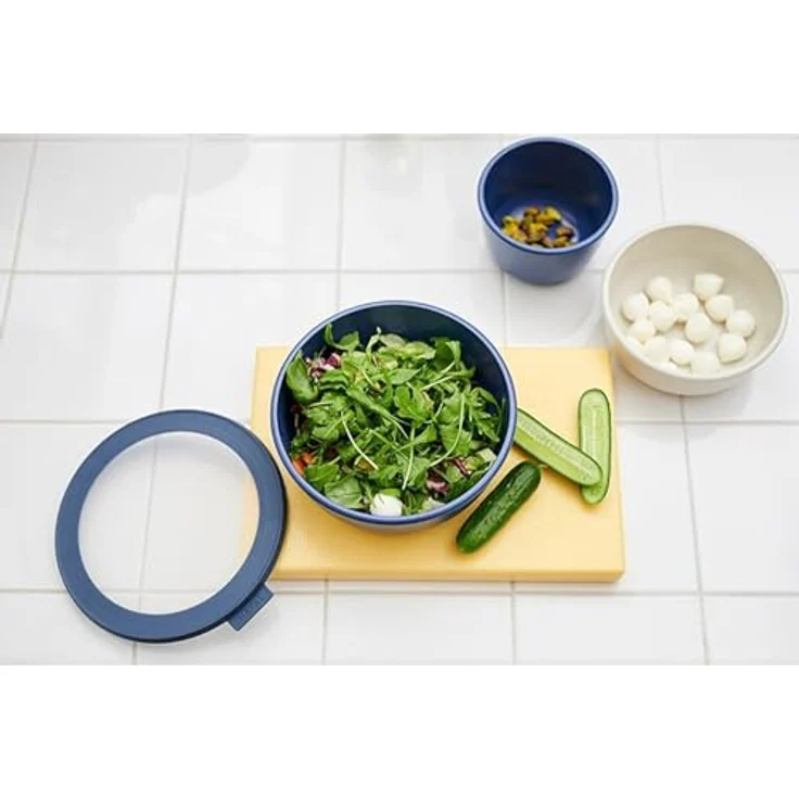 Mepal Multischüssel Cirqula rund – Nordic sage – 2250 ml Inhalt – mit abnehmbarem Deckel – bruchfestes Material - auslaufsicher – tiefkühlgeeignet - spülmaschinengeeignet – Bild 4