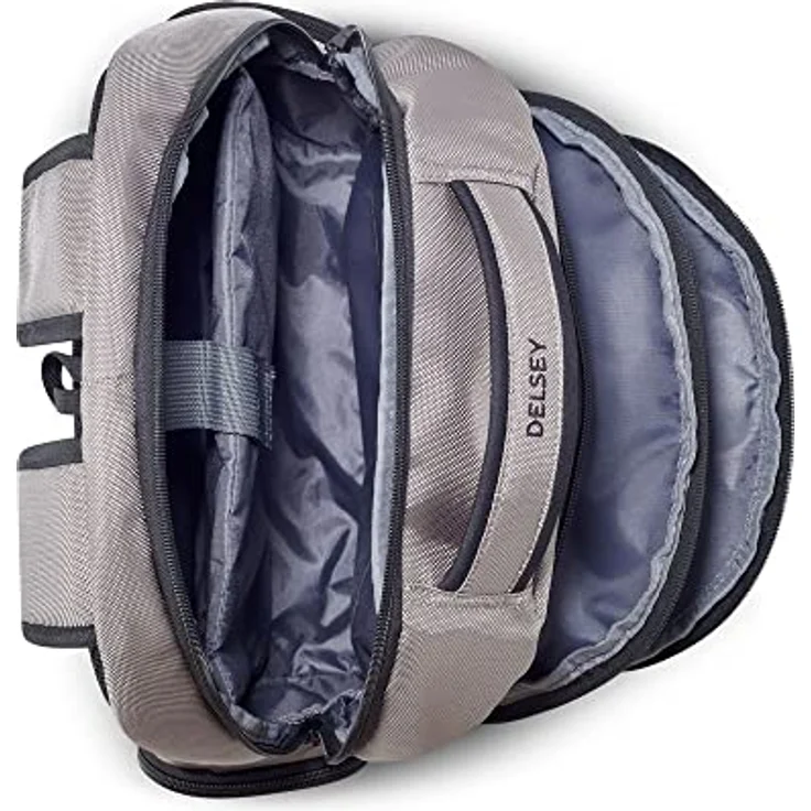 Delsey Paris Daypack Element, leichter Rucksack mit gepolstertem Laptopfach und ergonomischen Trägern, schwarz – Bild 5
