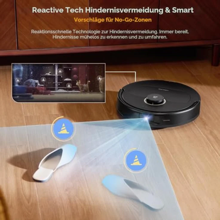 Roborock Qrevo 5AE, Staubsauger Roboter mit intelligentem Reinigungssystem, Schwarz – Bild 7