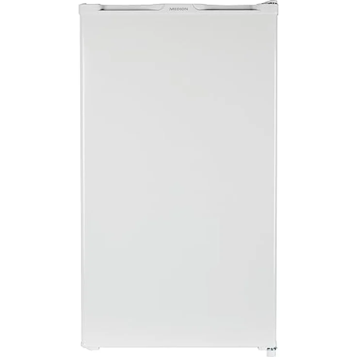 MEDION Kühlschrank mit Eiswürfelfach (90L Gesamt-Nutzinhalt 80L Kühlteil 10L Eiswürfelfach, transparente Gemüseschublade, freistehend, wechselbarer Türanschlag, höhenverstellbare Füße, MD37690) – Bild 1