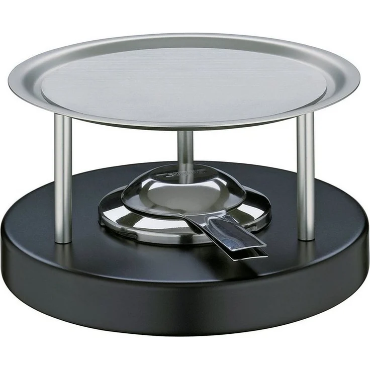 Spring Raclette und Fondue-Set Fondue-Rechaud Tradition, Edelstahl mit Rechaudunterteil in schwarz Lacksierung