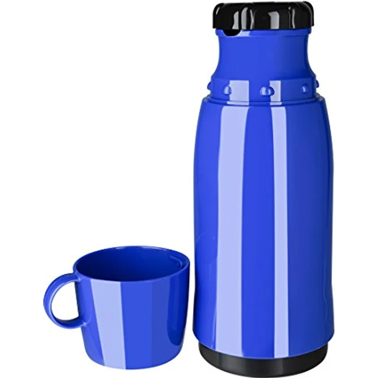 Emsa 502442 Isolierflasche, Mobil genießen, 500 ml, Schraubverschluss, Blau, Rocket – Bild 4