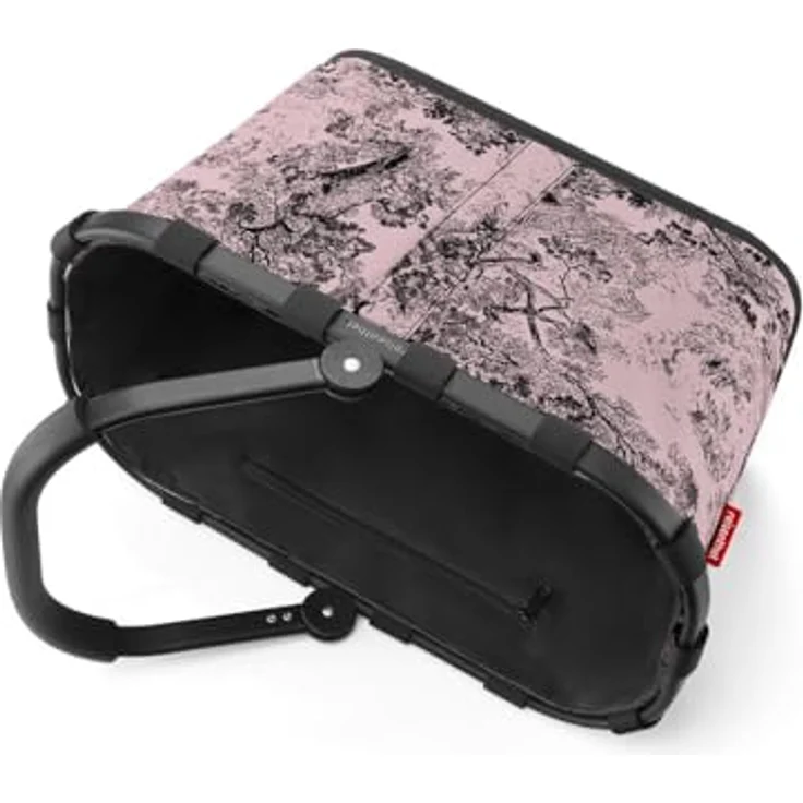 reisenthel carrybag jacquard rose, Einkaufstasche aus recyceltem Polyester, 22 l, rosa mit Innentasche – Bild 7