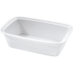 Küchenprofi Lasagneform 'Burgund', Auflaufform, Weiß - Hitzebeständiges Hartporzellan, stoßfest und spülmaschinengeeignet