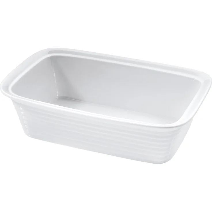 Küchenprofi Lasagneform 'Burgund', Auflaufform, Weiß - Hitzebeständiges Hartporzellan, stoßfest und spülmaschinengeeignet