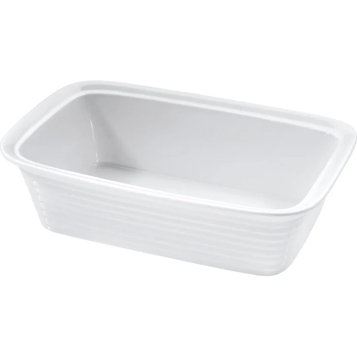 Küchenprofi Lasagneform 'Burgund', Auflaufform, Weiß - Hitzebeständiges Hartporzellan, stoßfest und spülmaschinengeeignet