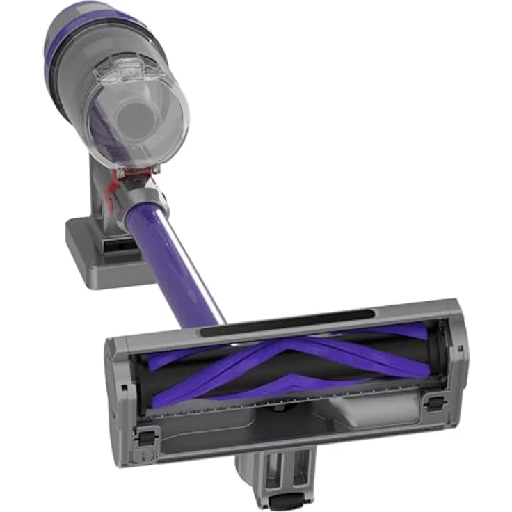 TurboTronic StormStick 120 Watt Zyklon Staubsauger & Handstaubsauger kabellos, mit Akku, Schwammfilter Technologie Stabstaubsauger Bodensauger Stiel/Stab (Silver-Purple) – Bild 4