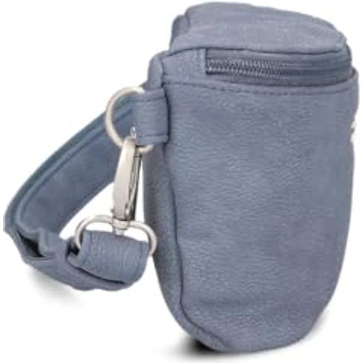 Zwei Mademoiselle.M Gürteltasche 25 cm, grau, 100% Polyurethan, kompakte Umhängetasche – Bild 4