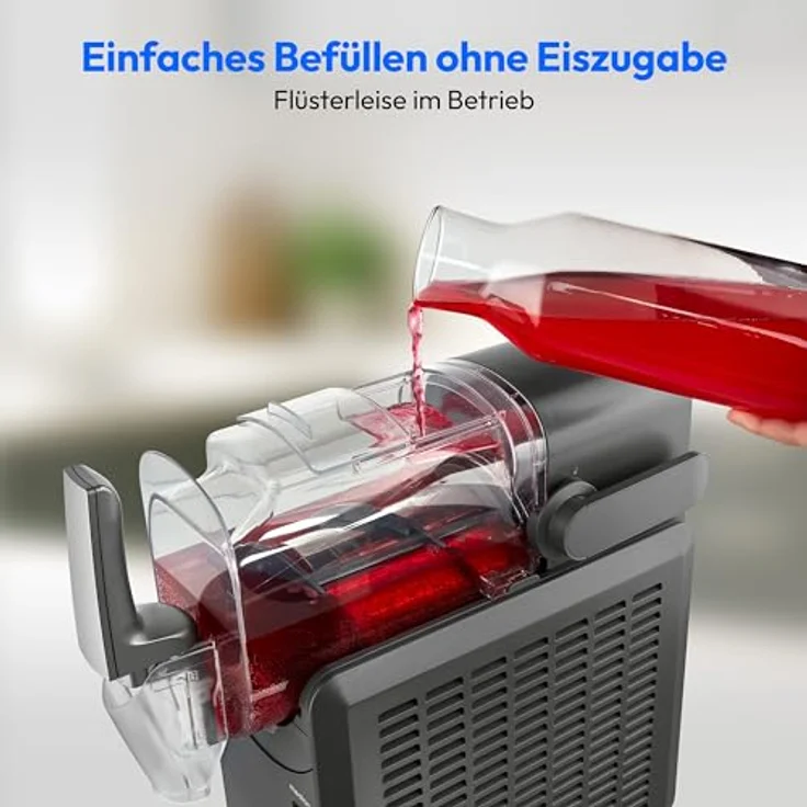 MEDION Slush Maschine MD12090, 2,6 Liter Kapazität, 5 Getränkemodi, Kompressor, schnelle Zubereitung in 30-60 Minuten, abnehmbarer Tank mit Selbstreinigungsfunktion – Bild 5