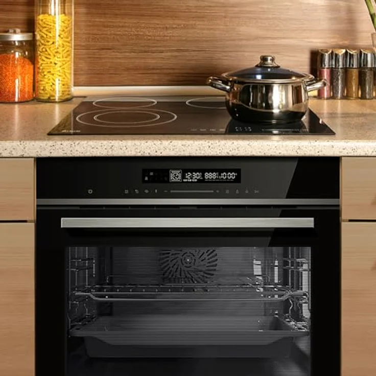 KKT KOLBE Backofen und Kochfeld SET8017CH59RL, Premium-Backofen mit TouchSelect Sensortasten und Selbstreinigungsfunktion, Heizspiralen-Kochfeld mit 4 Kochzonen und SUPERKERAMIK®-Oberfläche – Bild 2