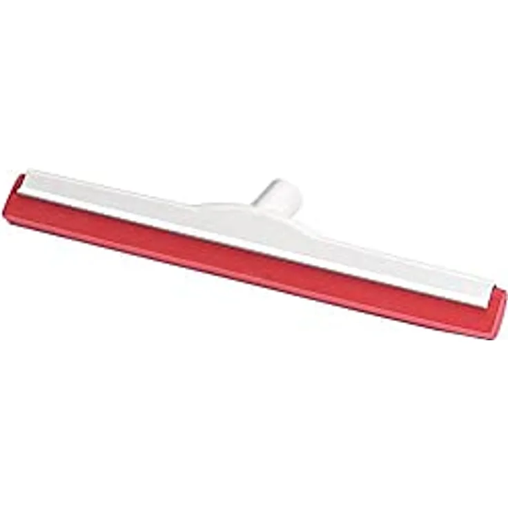 Nölle Haccp-Wasserschieber 45 cm aus Gummi mit Doppel-Lippe, rot
