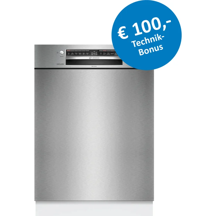 Bosch Exclusiv SMU4EBS03D, Unterbau-Geschirrspüler 60 cm, mit A-Klasse, gebürsteter Stahl