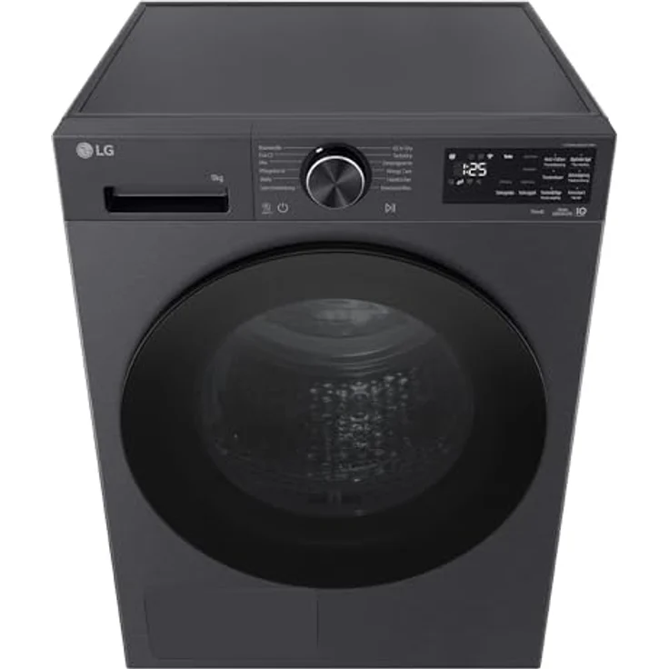 LG RT90X7B Trockner, 9 kg Wärmepumpentechnologie mit selbstreinigendem Kondensator und Trockensensor, Matte Black – Bild 3