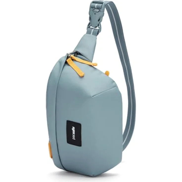 Pacsafe Sling Pack, Umhängetasche mit RFID-Blocker, Schnittschutz, 2,5l Volumen, Fresh Mint – Bild 3