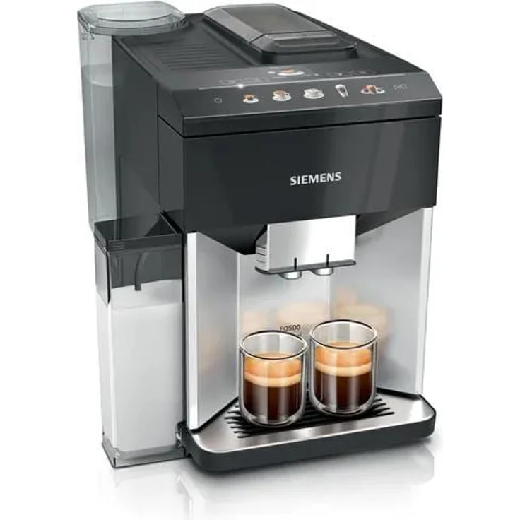 Siemens EQ.500 TQ513R01, Kaffeevollautomat, Schwarz mit 1,9 l Wassertank und Display-Typ TFT