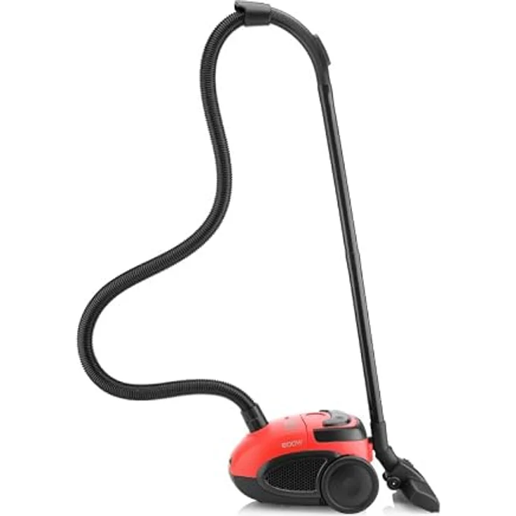 HYUNDAI ELECTRONICS Bodenstaubsauger mit Beutel VC068R | 800W Motor | 2l Volumen | Rot – Bild 3