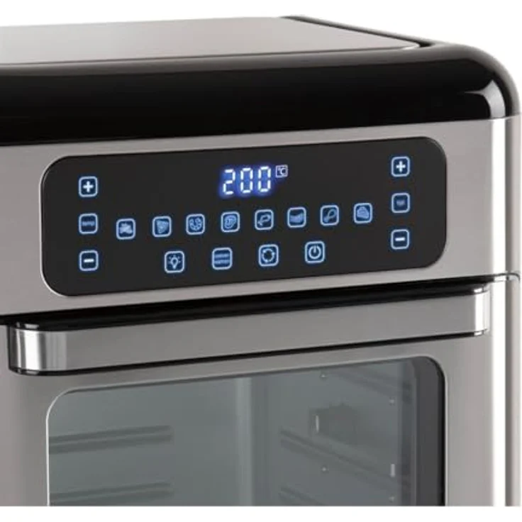 Inventum GF1200HLD - Airfryer oven - Heteluchtfriteuse met roterende mand - Inhoud 12 liter - Zwart/RVS, Kleinbackofen – Bild 4