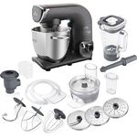 ETA Gratus EVO Origin Küchenmaschine I Vollmetall I 5.5 Liter Schüssel I 1500 Watt I Knetmaschine I Rührmaschine I Zubehör Paket inkl. Fleischwolf