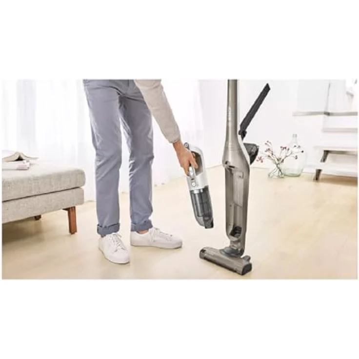Bosch Serie 4 BBH3ALL23 Flexoo'o Gen2 Handstaubsauger, 50 min Akkubetrieb, 2 Saugmodi, freistehend, Champagner-Beige – Bild 6