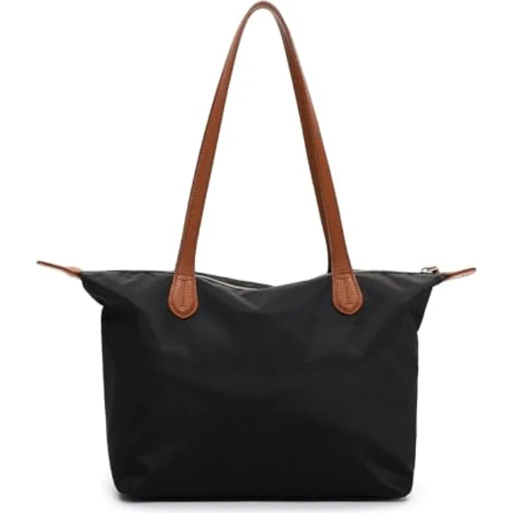 EMILY & NOAH Shopper E&N Jarina, Damen Tasche aus strapazierfähigem Nylon mit verstellbarem Umhängeriemen, schwarz – Bild 3