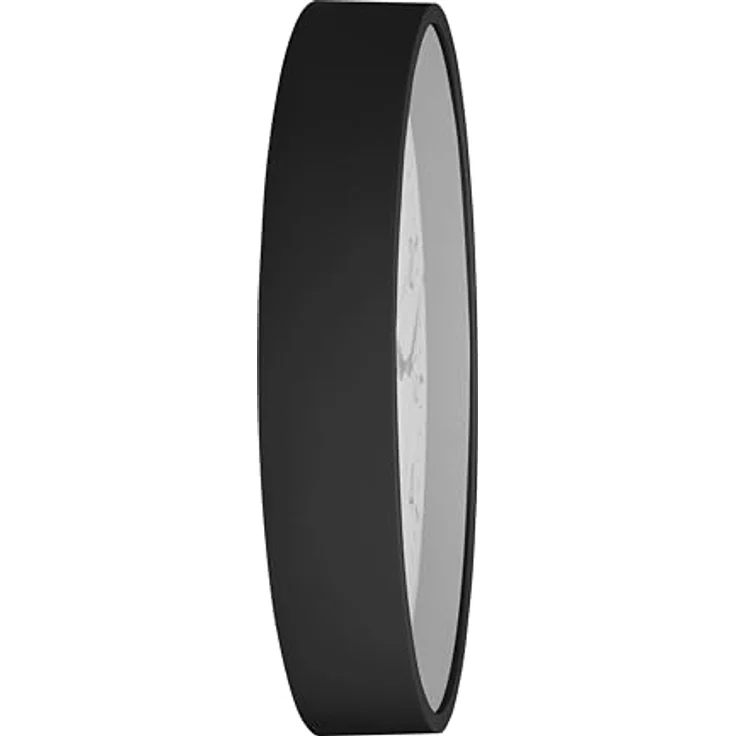 TFA Dostmann Analoge Funk-Wanduhr, 60.3550.01, praezise Anzeige, klassisch, analog, Glasabdeckung, für Wartezimmer, zu Hause, leichtes Ablesen, 245 x 245 x 42 mm, schwarz – Bild 3