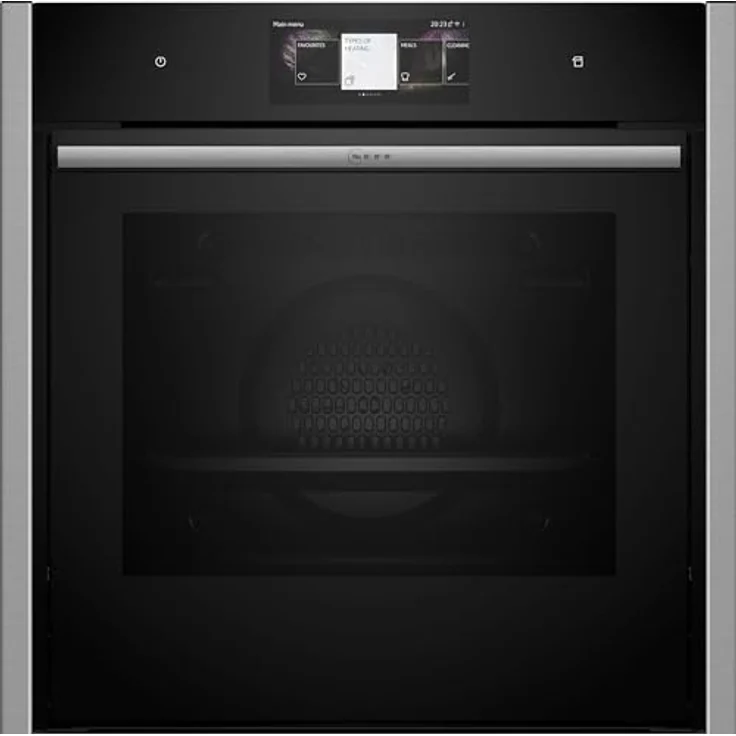 Neff B64VT73N0, N90, VarioSteam Slide und Hide Einbaubackofen mit Dampfunterstützung, 60x60cm, 6.8 Zoll Full Touch TFT-Farb- und Grafikdisplay,Pyrolyse, Home Connect, Multipoint Bratenthermometer – Bild 1