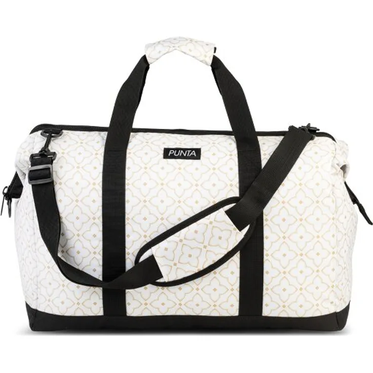 Punta Weekend Weekender Reisetasche, 49 cm, weiß-beige, 100% Polyester