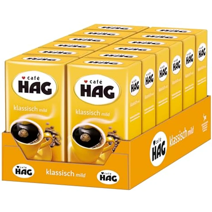Cafè Hag Klassisch mild, Vollmundiges Aroma, Entkoffeiniert, Filter-Kaffee, 500g, 4031787 – Bild 6