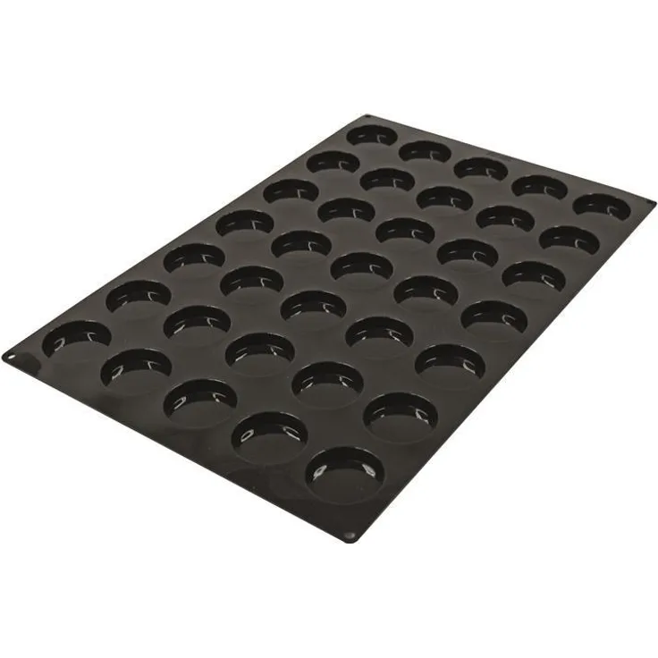 Schneider Silikon Backmatte für Florentiner Shortbreads, 35 Mulden à 33,5 ml, lebensmittelecht, BPA-frei, für Backofen/Mikrowelle/Gefrierschrank, GN 1/3 konform