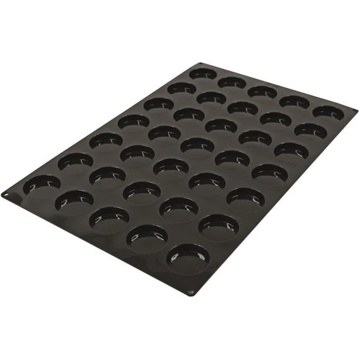 Schneider Silikon Backmatte für Florentiner Shortbreads, 35 Mulden à 33,5 ml, lebensmittelecht, BPA-frei, für Backofen/Mikrowelle/Gefrierschrank, GN 1/3 konform