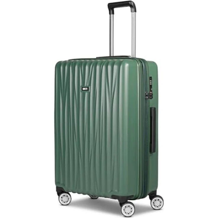 Brics Cervia 2.0, Hartschalenkoffer Trolley M, 69 cm mit Dehnfalte, 77 l, Grün, 4 Rollen – Bild 1