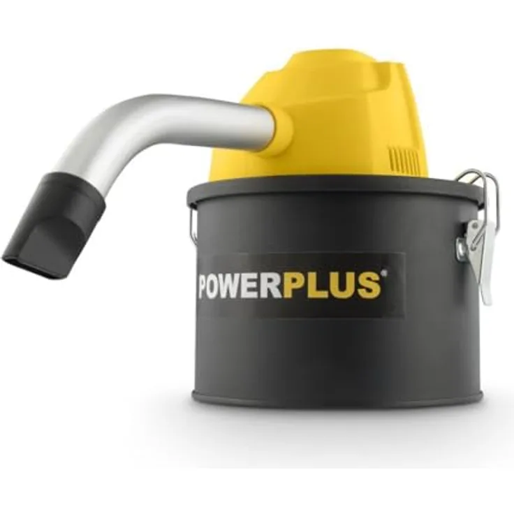 POWERPLUS POWX3004, elektrischer Aschesauger mit 600W, 4l Edelstahl-Tank, doppeltem Filter und Fugendüse, kompakt und leicht