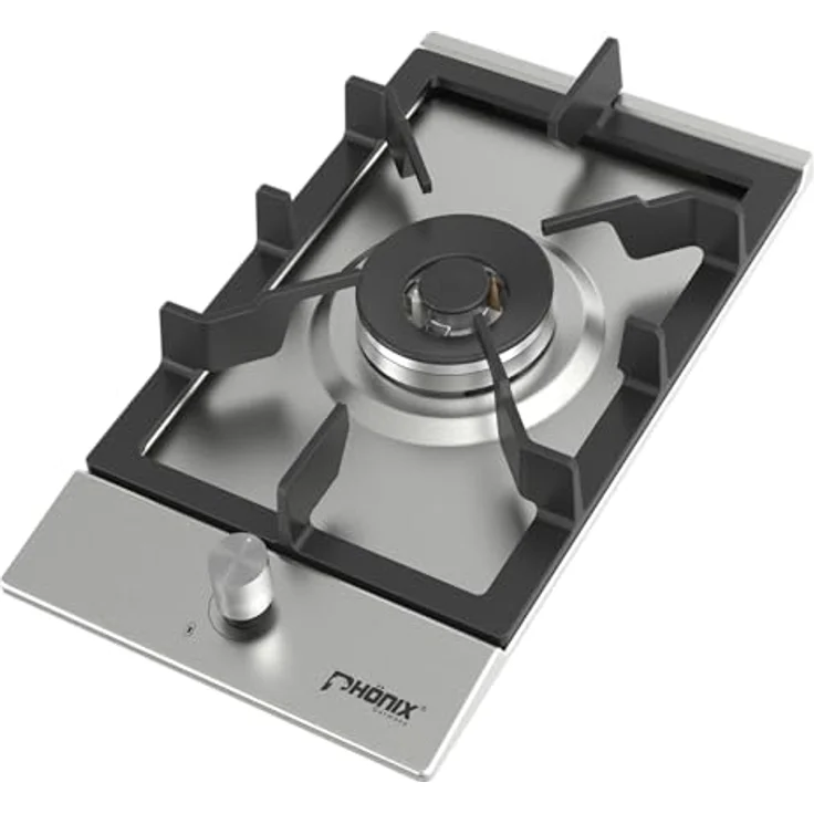 Phönix 301SL Gaskochfeld Edelstahl Gaskocher 1 flammig Einbau Kochmulde Propan-/ Erdgas, H-Gas – Bild 2